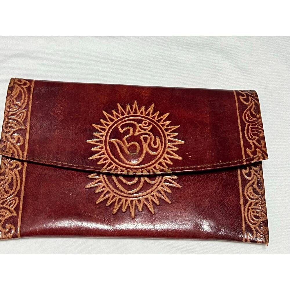 Hand Made Embossed Genuine Leather Wallet New